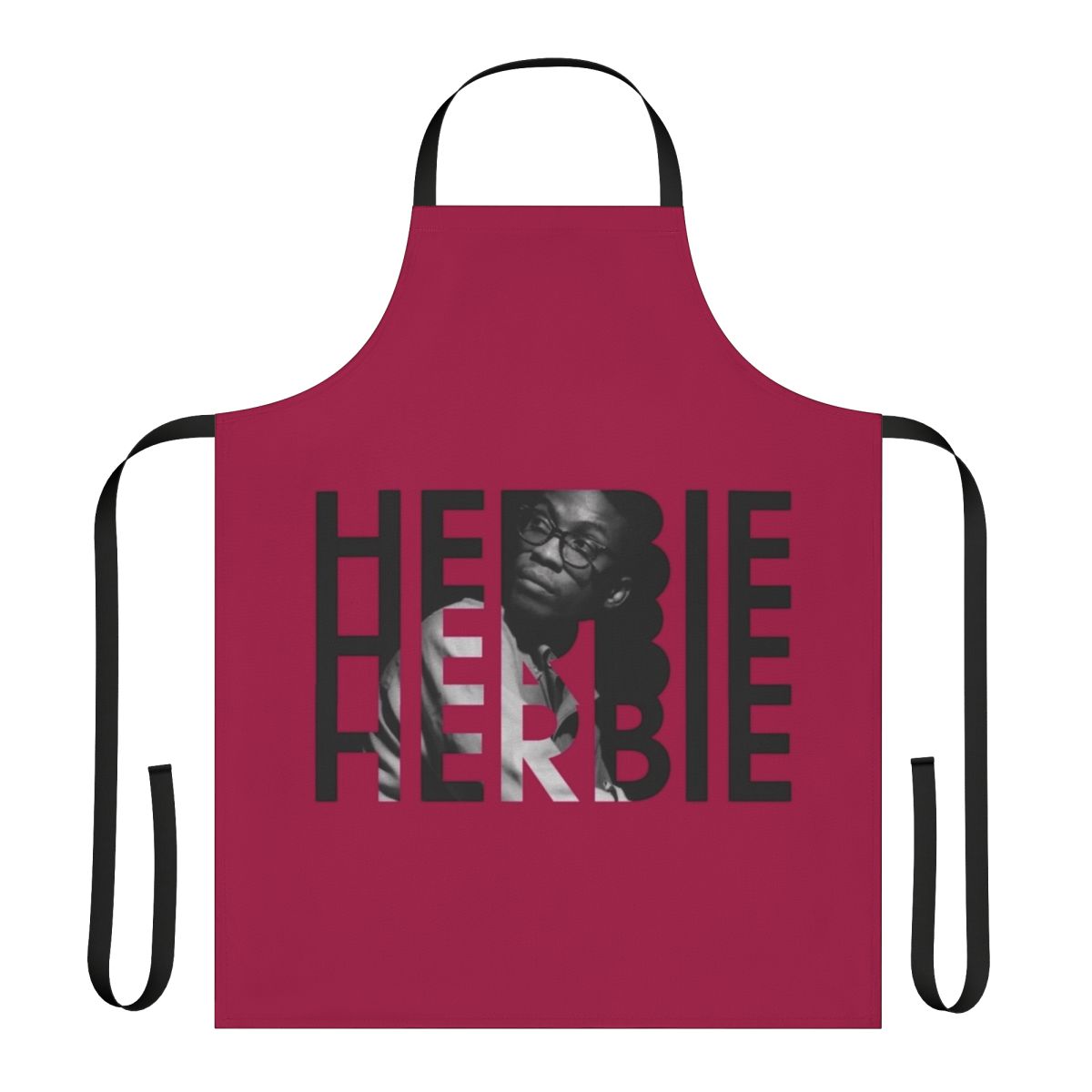 Herbie Hancock inspired apron featuring jazz music and piano elements