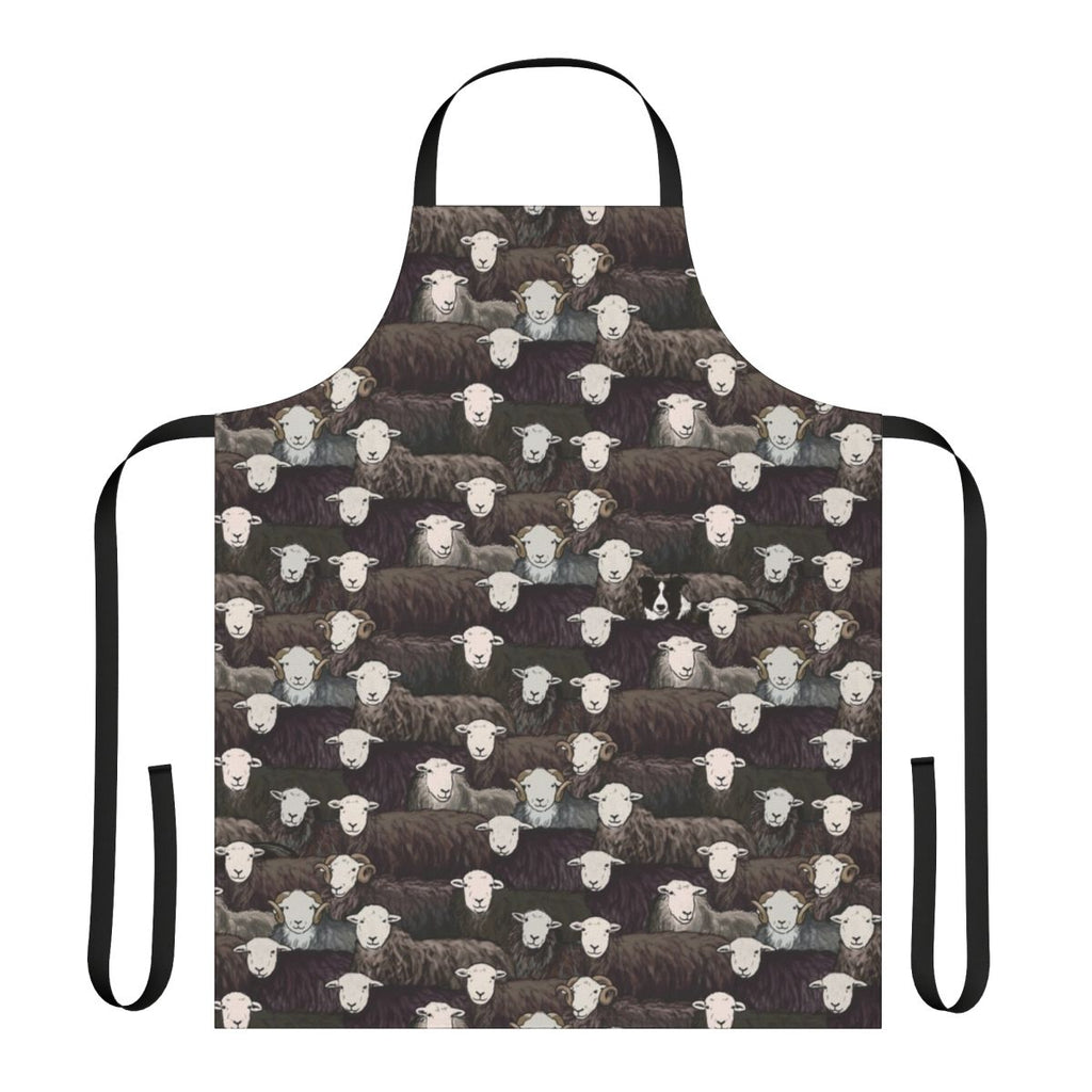 Herdwick sheep-patterned apron with repeat design