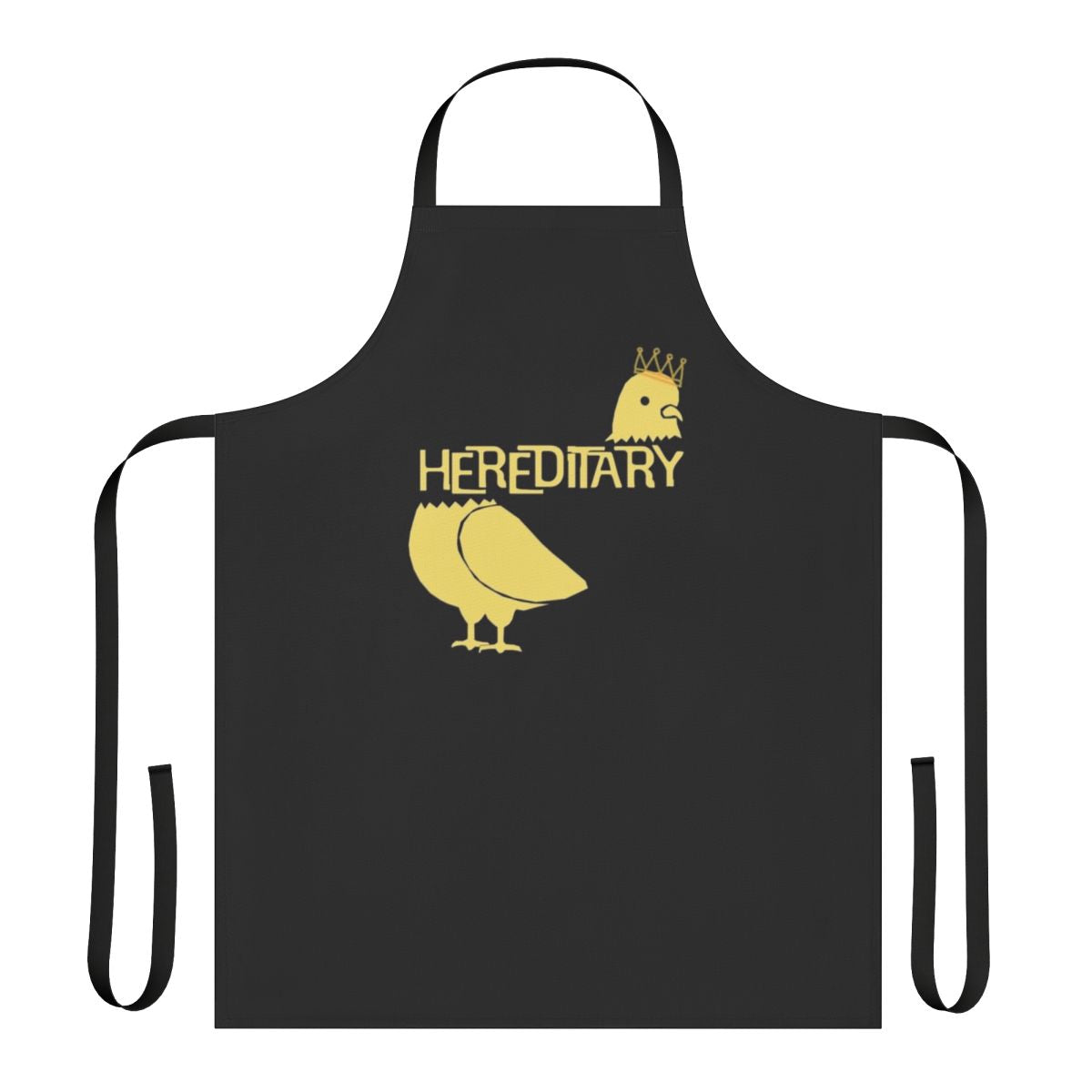 Hereditary-themed apron featuring a dark, artistic design