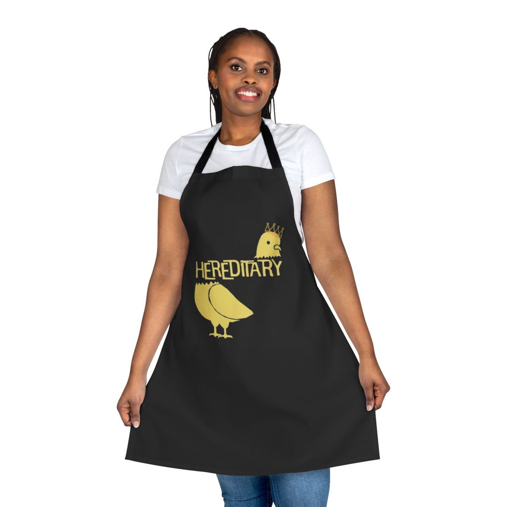 Hereditary-themed apron featuring a dark, artistic design