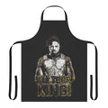Heroic African American apron with vibrant pop culture design