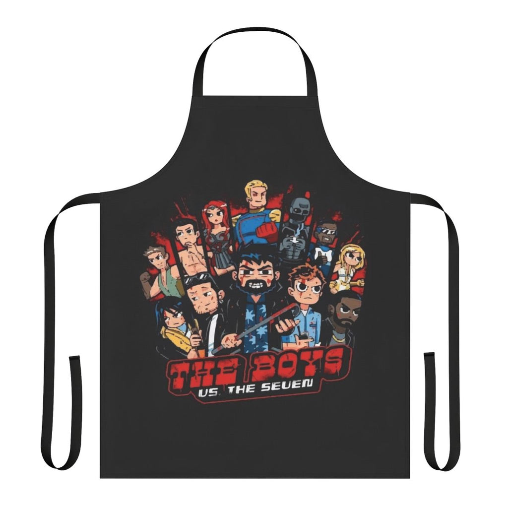 The Boys-inspired apron featuring The Seven and Homelander