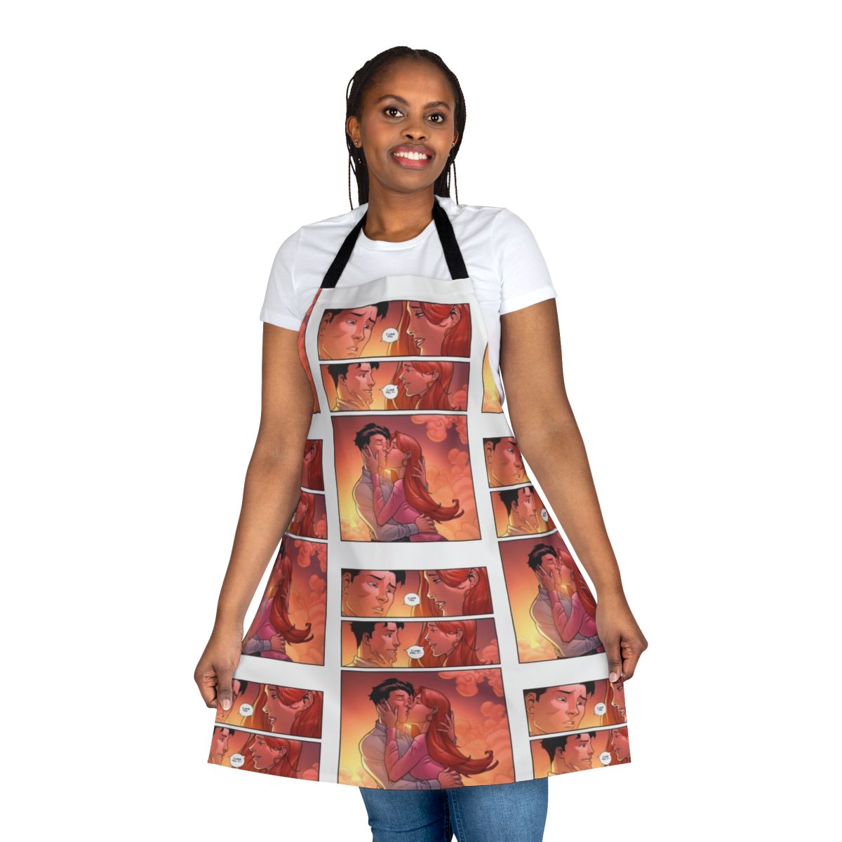 Invincible-inspired Atom Eve-themed apron for superhero and comic book enthusiasts