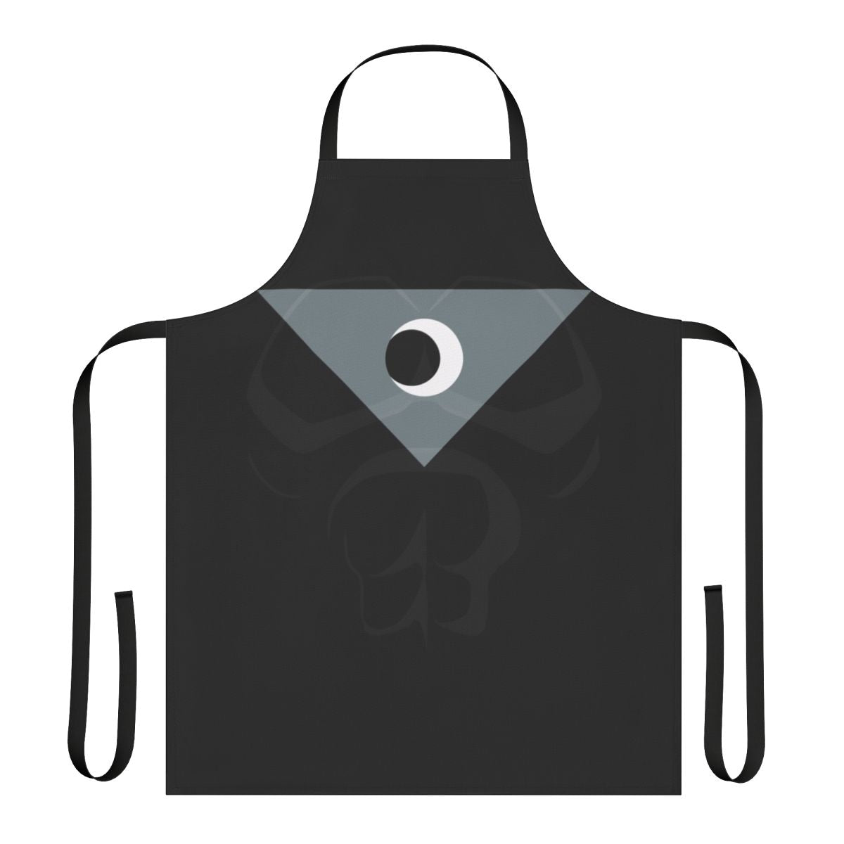 Midnighter-themed superhero apron featuring a bold black and white design