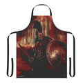 Stylish apron featuring Spartan warrior imagery and text
