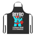 Superhero-themed apron with cape design