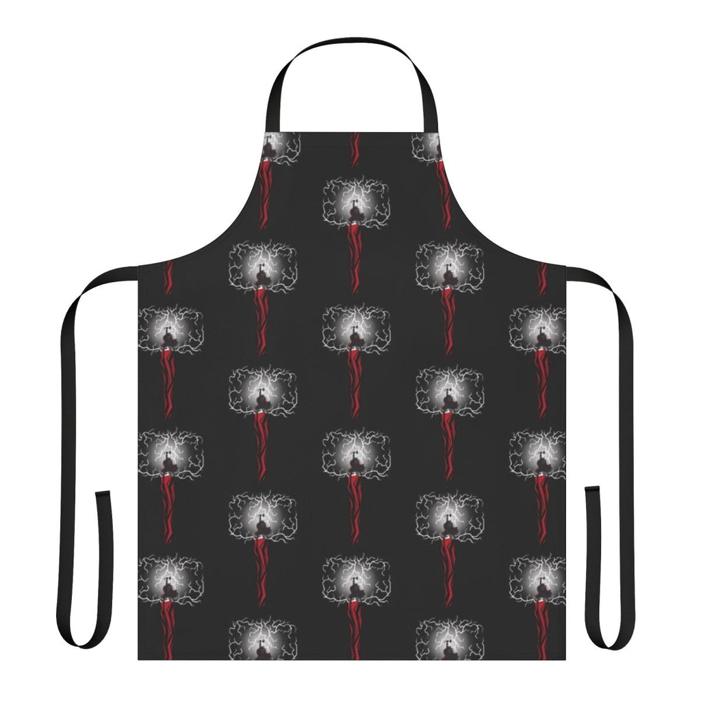 Heroic Thor-Inspired Apron with Mjolnir Hammer Design