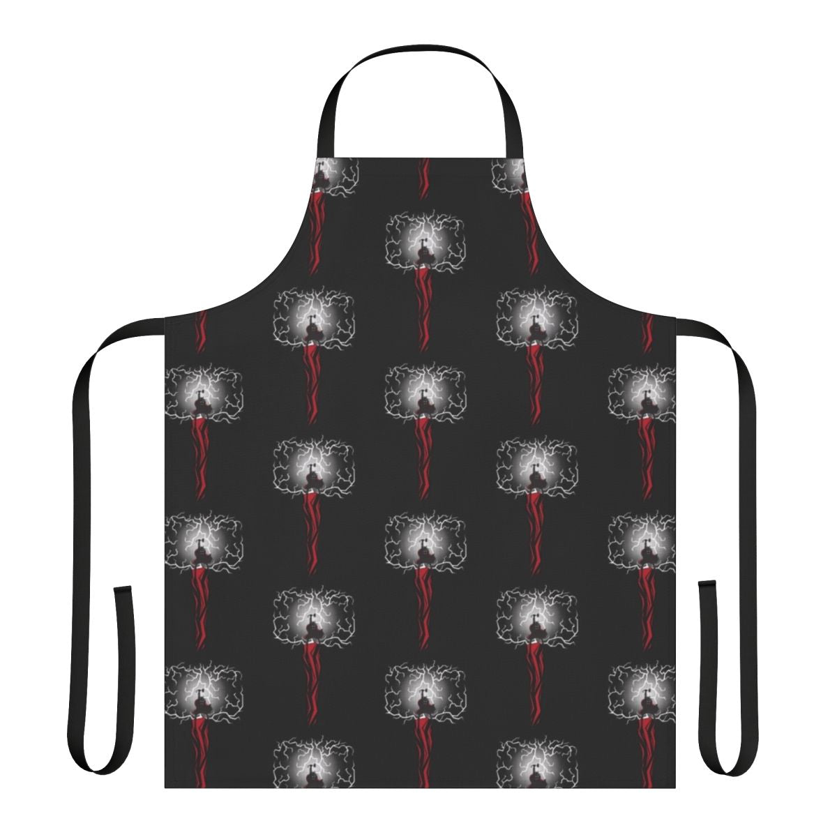 Heroic Thor-Inspired Apron with Mjolnir Hammer Design