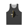Heron Legendary Animals Unisex Tank Top with Abstract Nature Artwork