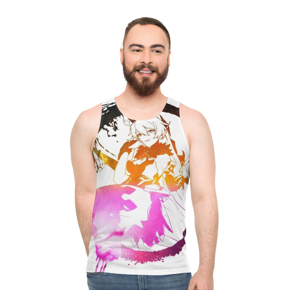 Herrscher of the Void Unisex Tank Top with Abstract Galaxy Design