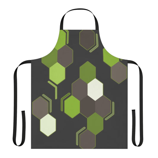 Apron with a hexagonal scales pattern inspired by the Pokémon Zygarde from the XYZ series