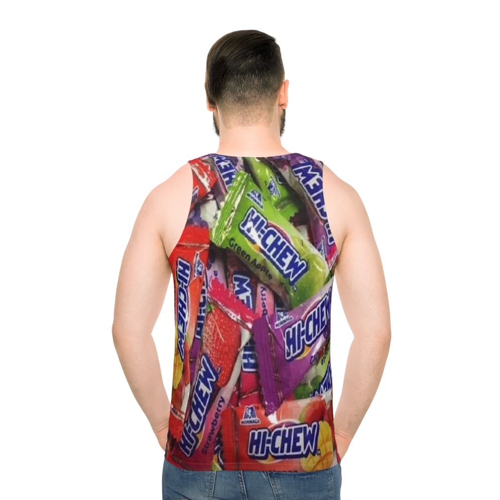 Hi Chew candy-themed unisex tank top