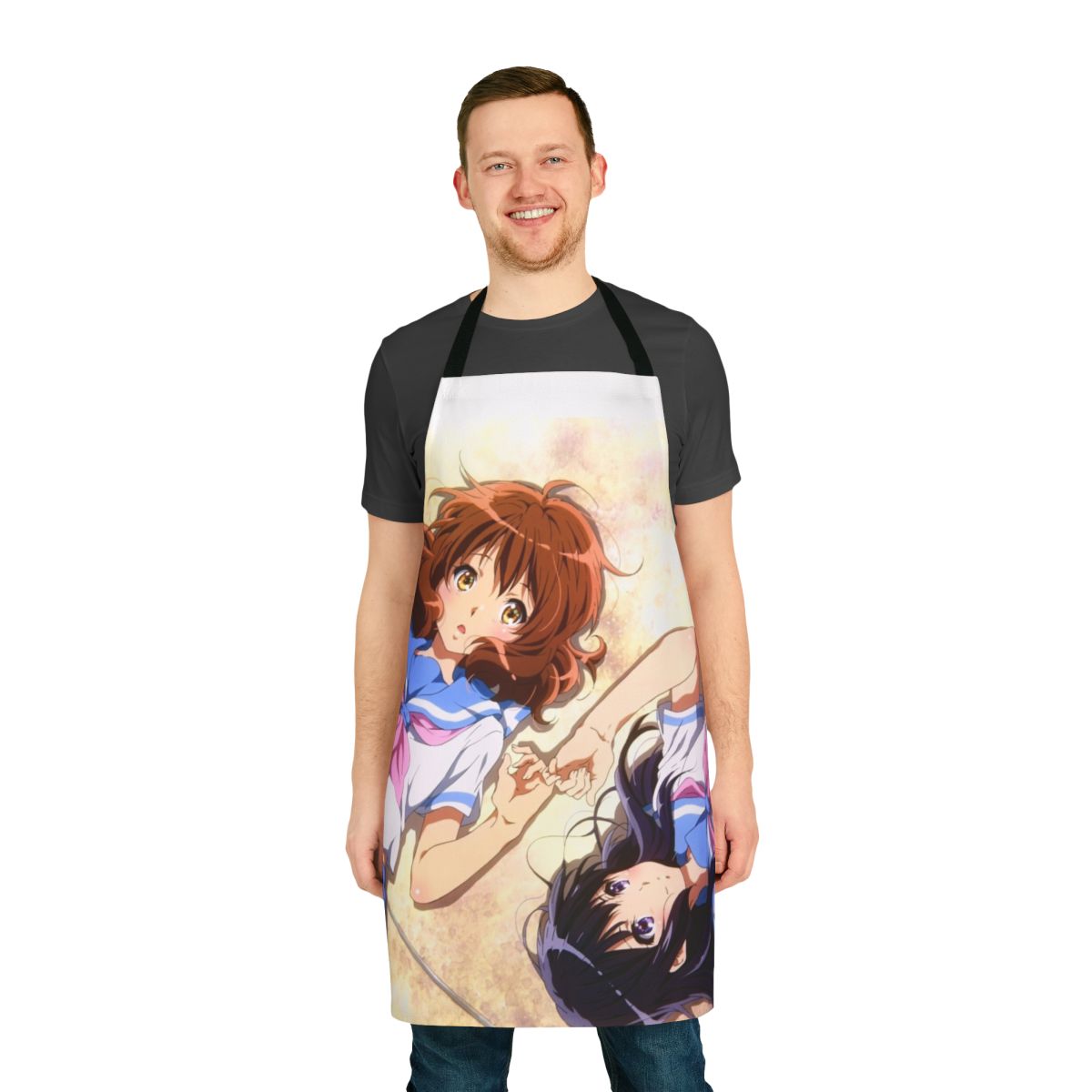 Hibike Euphonium inspired apron featuring Kumiko Oumae and Reina Kousaka
