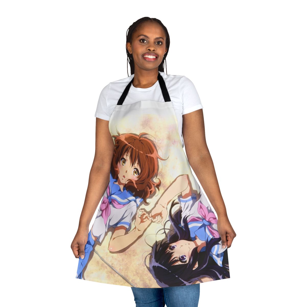 Hibike Euphonium inspired apron featuring Kumiko Oumae and Reina Kousaka
