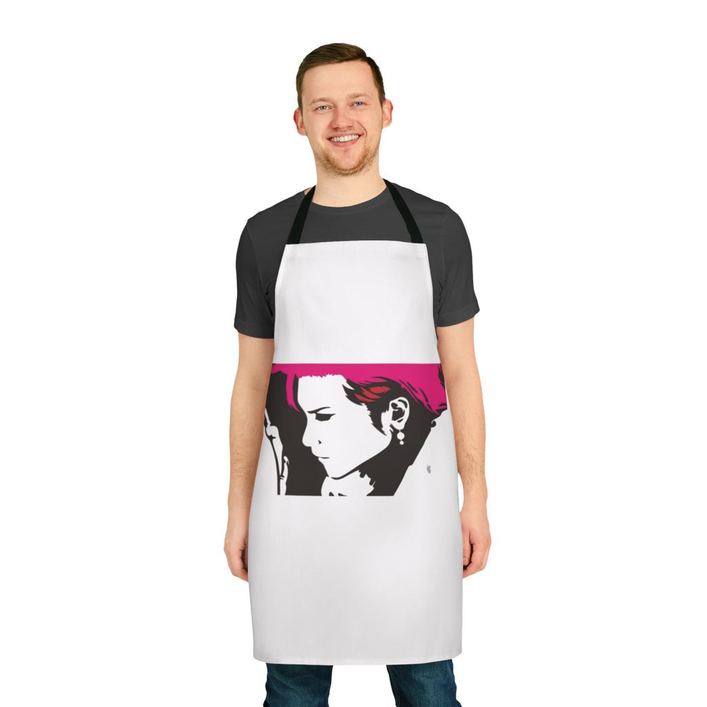 Hideto Matsumoto inspired Japan band apron with alternative, heavy metal, and industrial music design elements