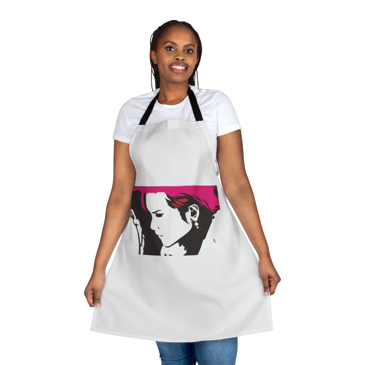 Hideto Matsumoto inspired Japan band apron with alternative, heavy metal, and industrial music design elements