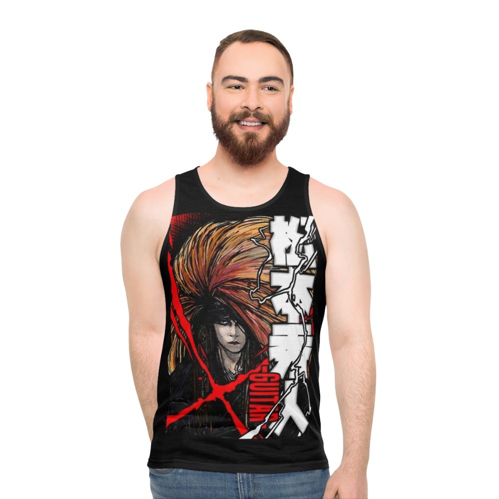 Hideto Matsumoto of X Japan Red X Unisex Tank Top
