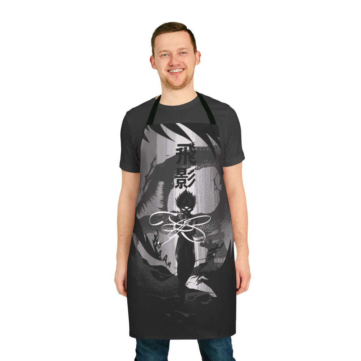Hiei-Inspired Apron - Anime Kitchen Accessory with Manga/Anime Character