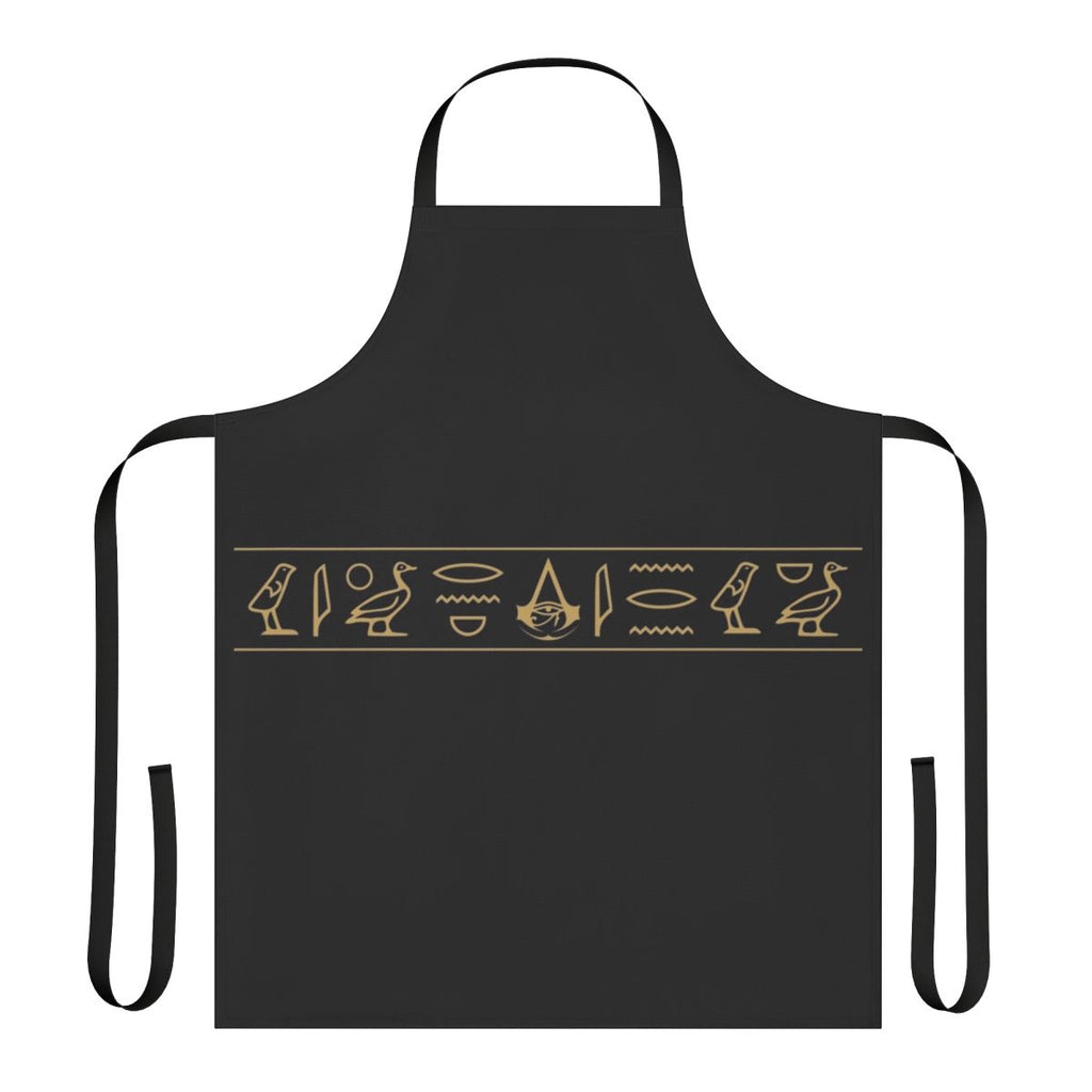 Assassin's Creed Origins inspired apron with Egyptian hieroglyphic design