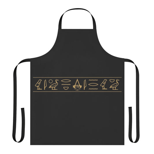 Assassin's Creed Origins inspired apron with Egyptian hieroglyphic design