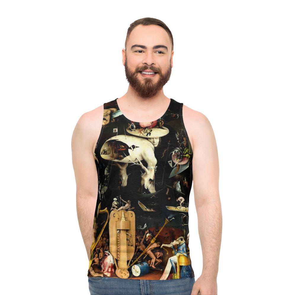 Hieronymus Bosch's "Garden of Earthly Delights" inspired unisex tank top