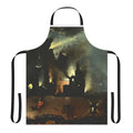 Hieronymus Bosch inspired Hell themed apron featuring imagery from the Garden of Earthly Delights