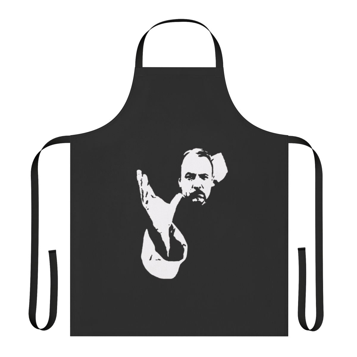 Tropical island-themed apron inspired by the character Higgins from the TV series Magnum P.I.