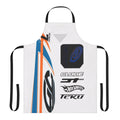 High-performance, racing-themed apron with automotive-inspired design