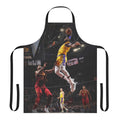 Basketball-themed apron with a dunk design