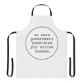 An apron featuring a bass player design, perfect for music enthusiasts in the kitchen.