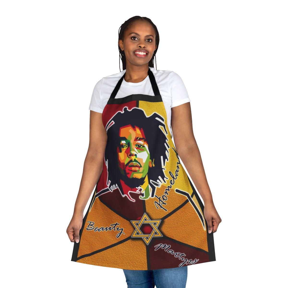 BB-inspired kitchen apron for cooking and baking