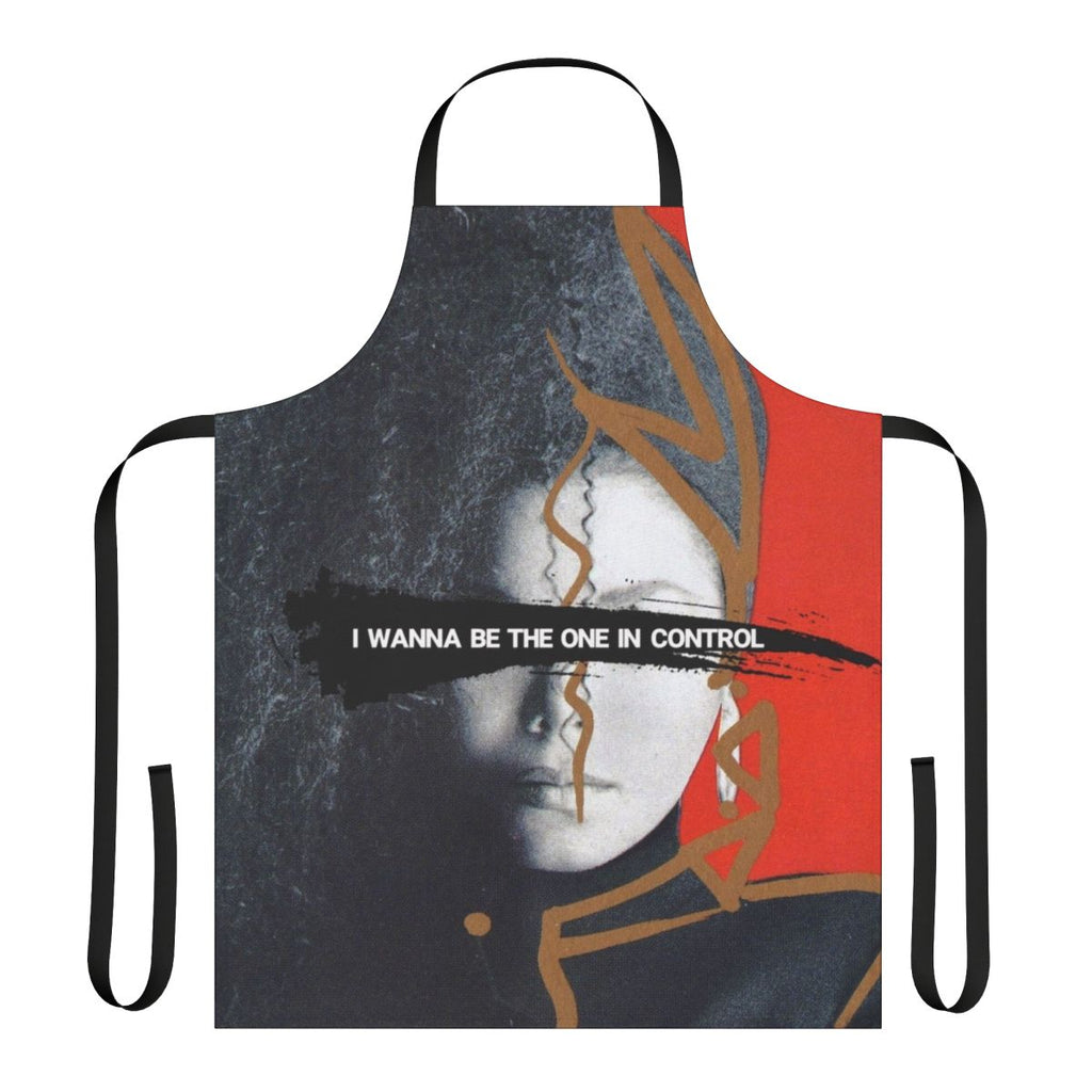 Model wearing a stylish and practical control apron