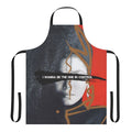 Model wearing a stylish and practical control apron