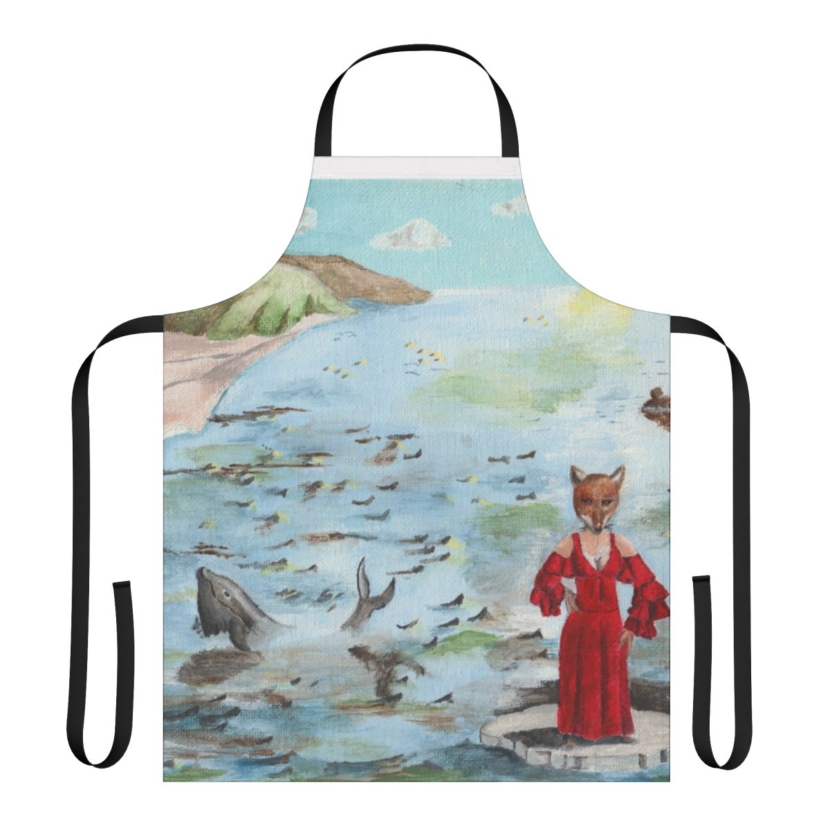 Foxtrot-inspired apron with progressive rock design