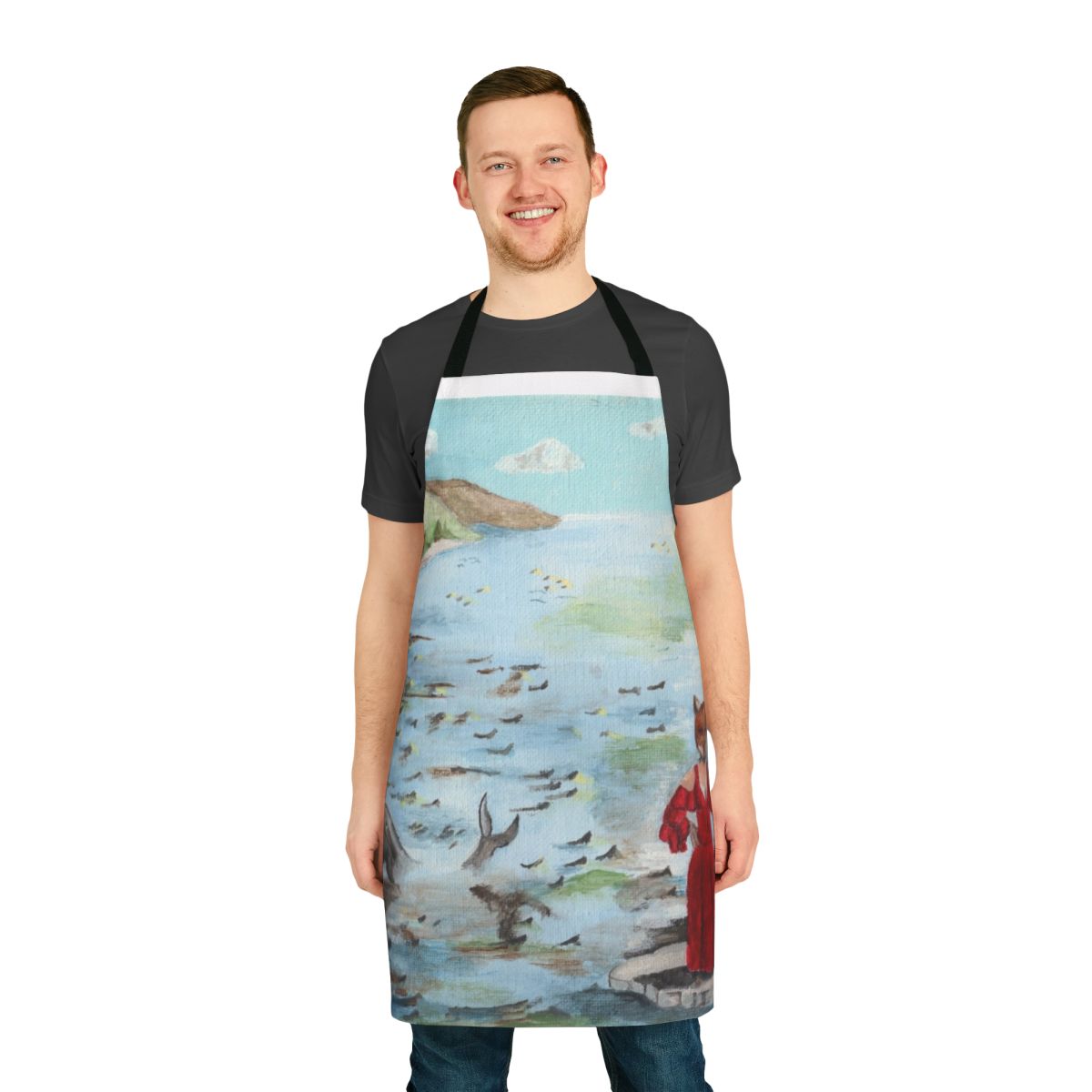 Foxtrot-inspired apron with progressive rock design