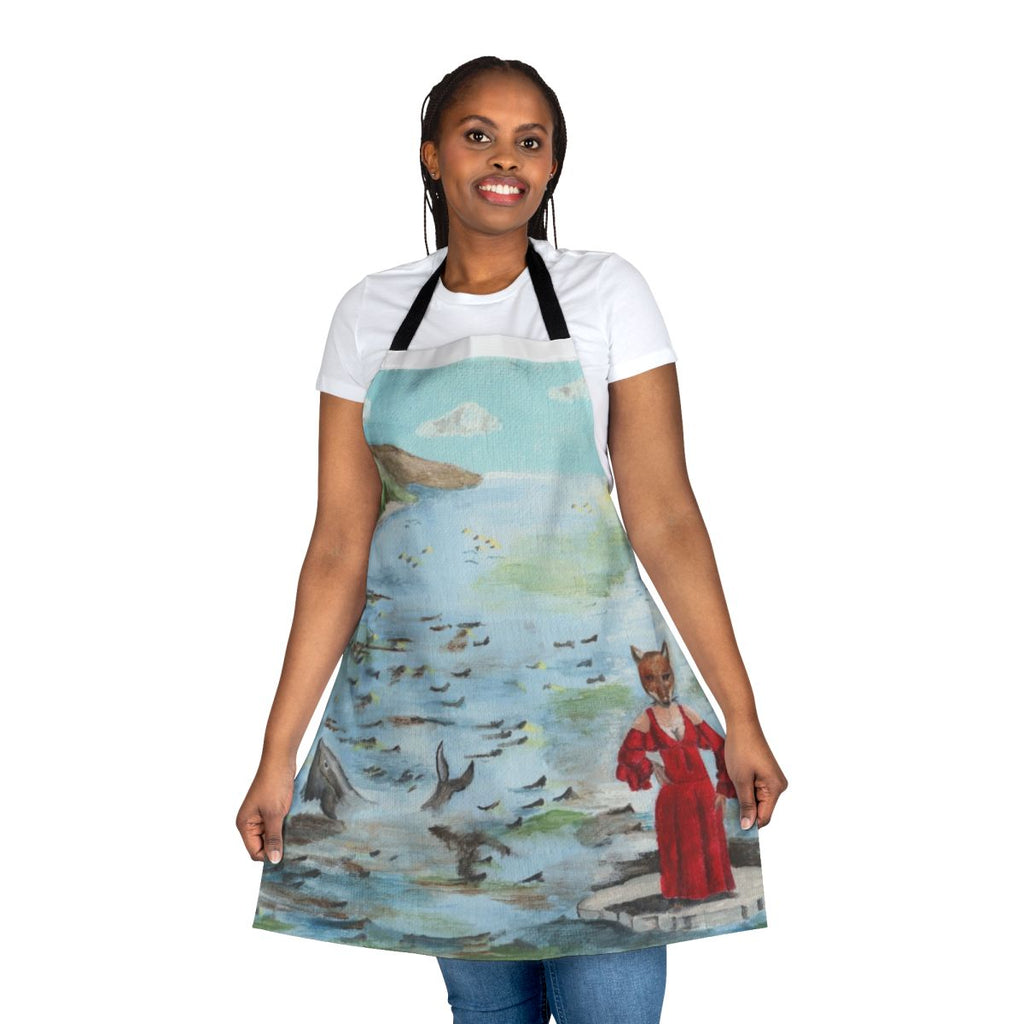 Foxtrot-inspired apron with progressive rock design