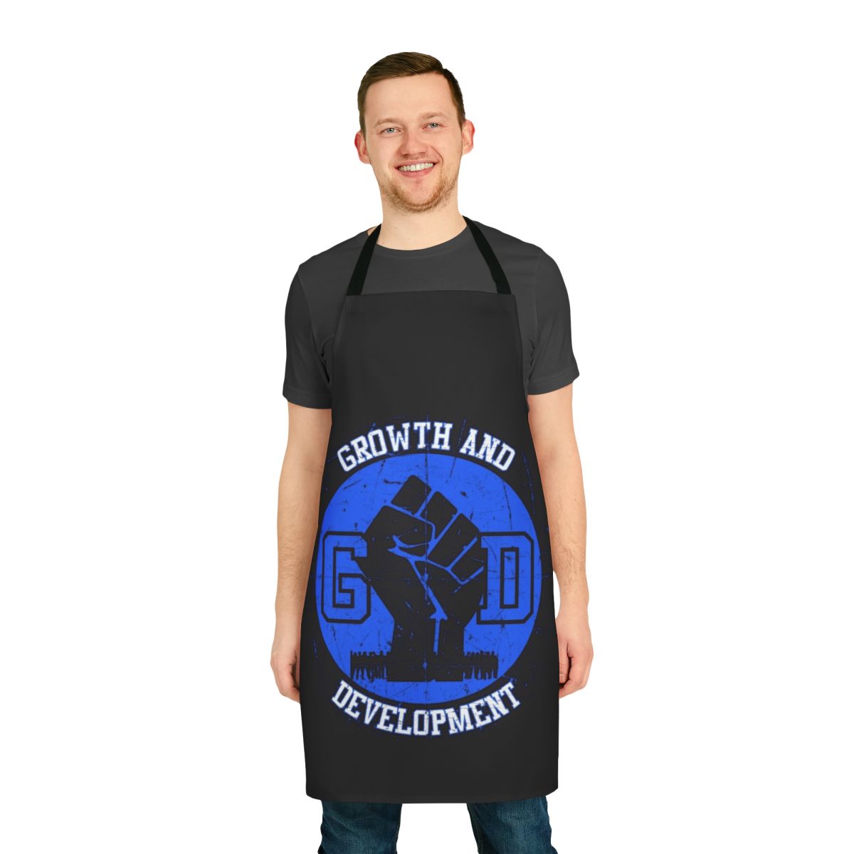 Growth and Development Apron featuring African American, Black, and Chicago cultural elements