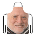 High-quality apron featuring the "Hide the Pain Harold" meme character