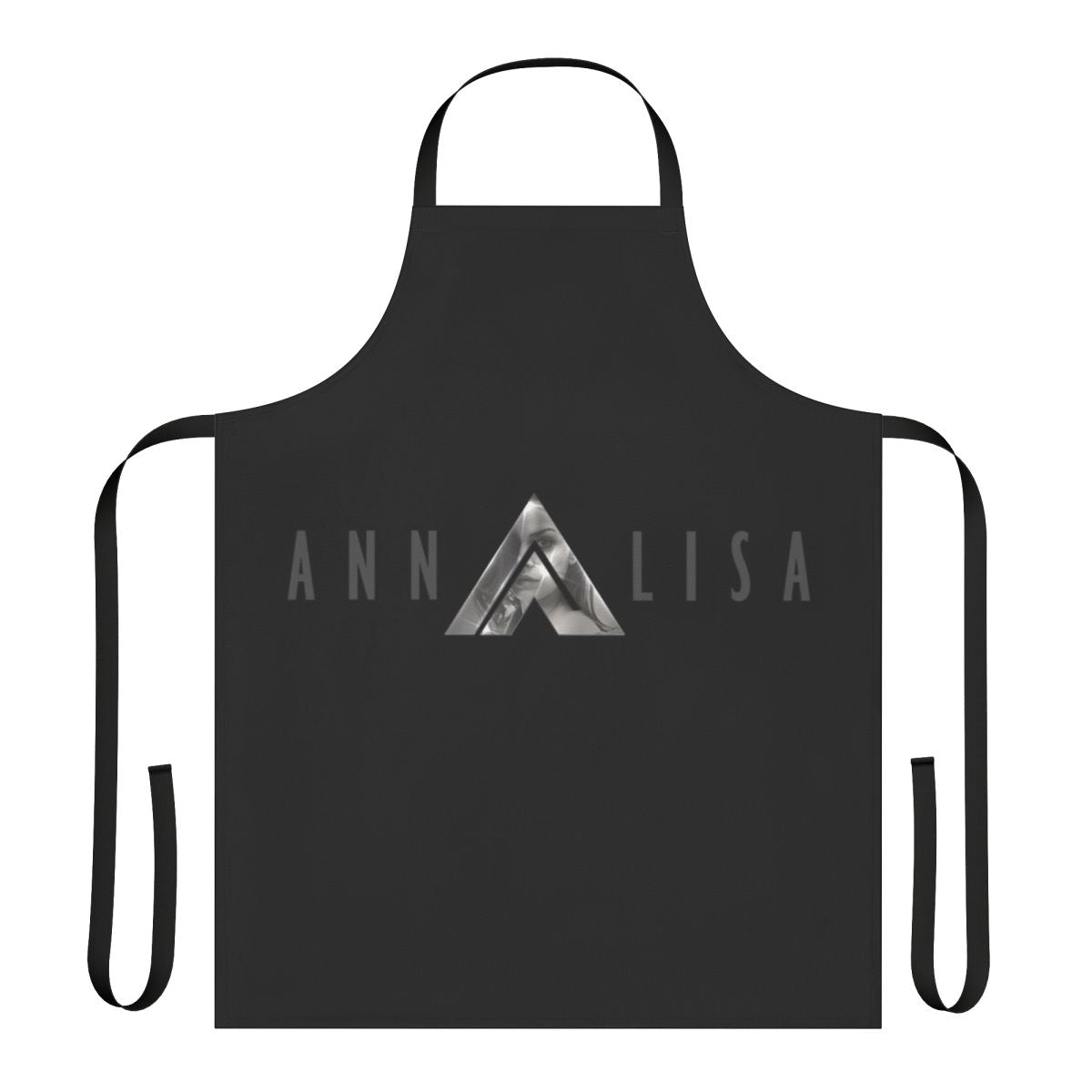 Woman wearing a stylish and functional Italian-style apron in the kitchen
