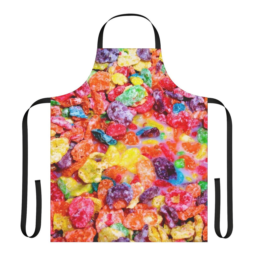 Pebbles-patterned cotton apron for kitchen and cooking tasks