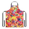 Pebbles-patterned cotton apron for kitchen and cooking tasks