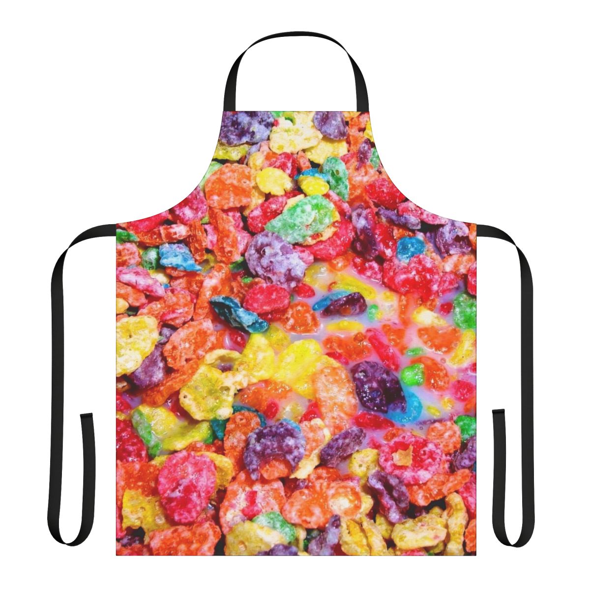 Pebbles-patterned cotton apron for kitchen and cooking tasks