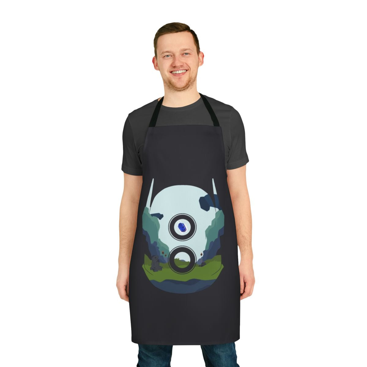 Risk of Rain 2 Huntress-themed apron for gamers