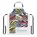 Supertouring Superheroes Apron featuring a motorsports-inspired design