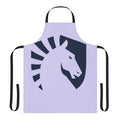 A stylish and durable apron featuring the Team Liquid logo and colors, perfect for esports enthusiasts in the kitchen.