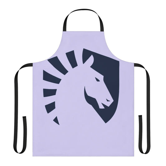 A stylish and durable apron featuring the Team Liquid logo and colors, perfect for esports enthusiasts in the kitchen.