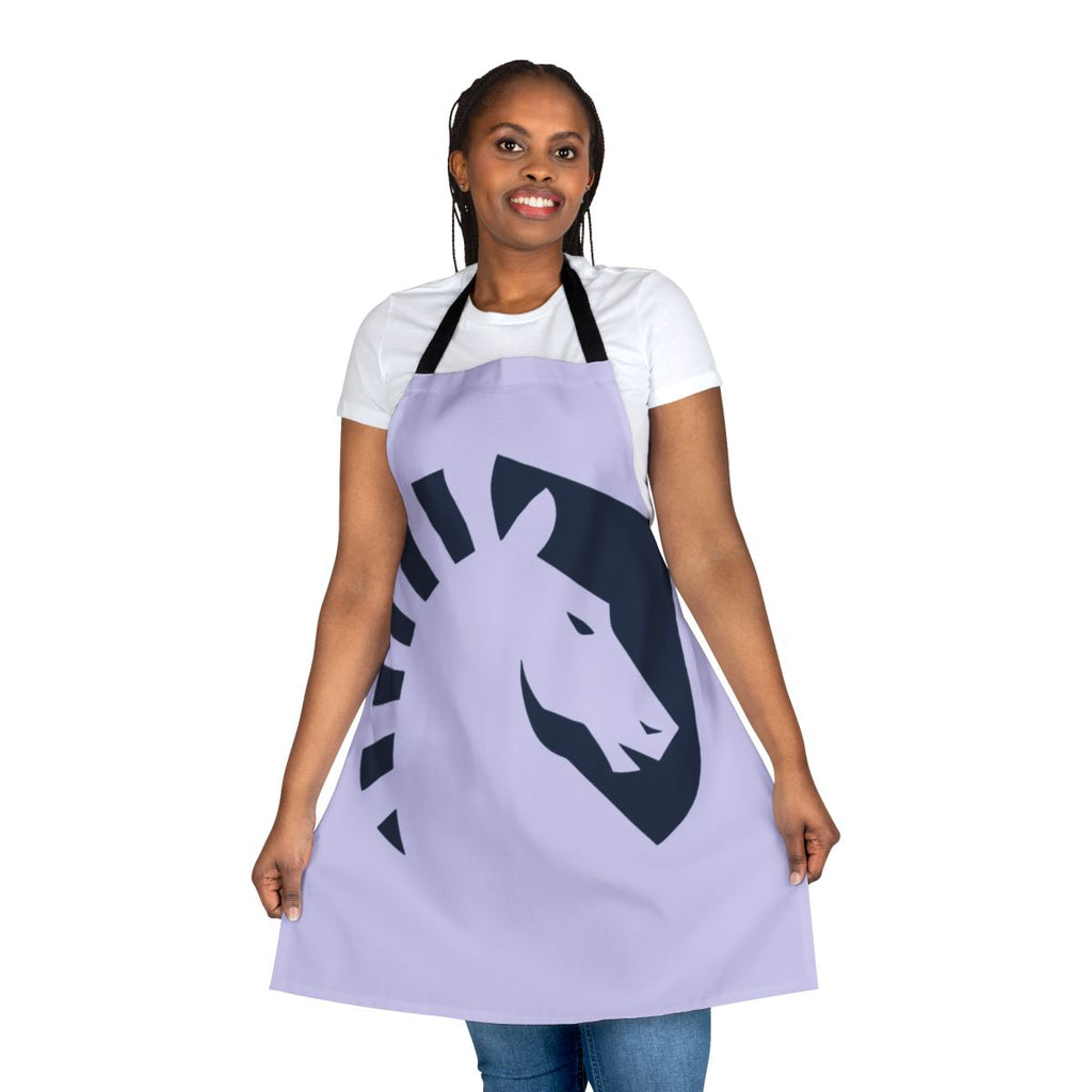 A stylish and durable apron featuring the Team Liquid logo and colors, perfect for esports enthusiasts in the kitchen.