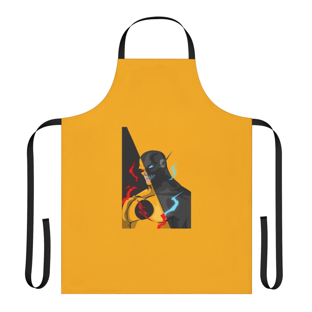 High-Speed Superhero Apron with Flash-inspired Design