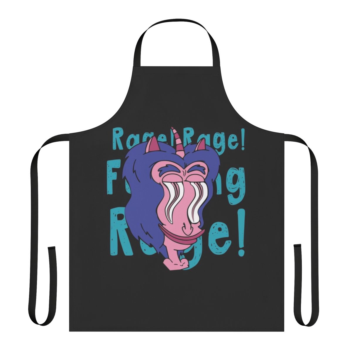 A kitchen apron inspired by the popular Netflix animated comedy series Big Mouth, featuring the beloved Hormone Monster character.