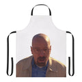 Breaking Bad themed apron featuring Walter White, Jesse Pinkman, Gus Fring, and Hank Schrader